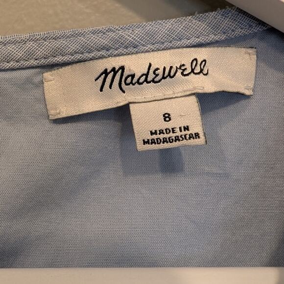 Madewell Bellflower Ruffle Dress Summer Spring Church Layer Travel - Size 8 - Picture 5 of 7